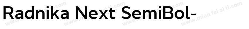 Radnika Next SemiBol字体转换